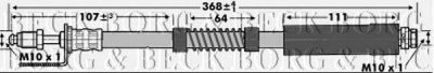 BORG & BECK bbh6986 -  Тормозной шланг